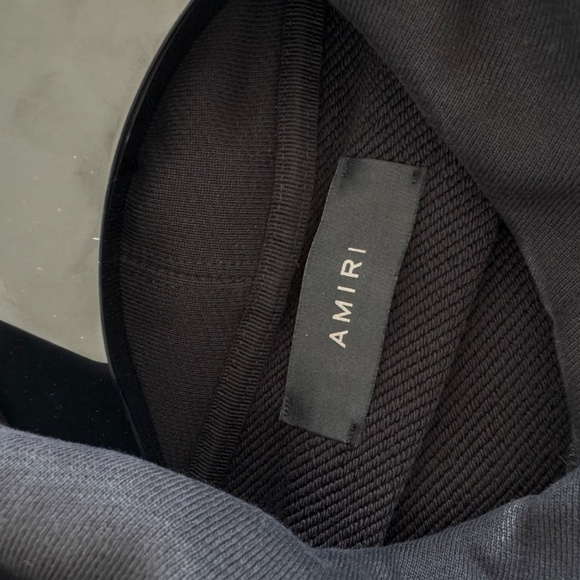 Amiri Cropped Black Hoodie - Picture 4 of 7